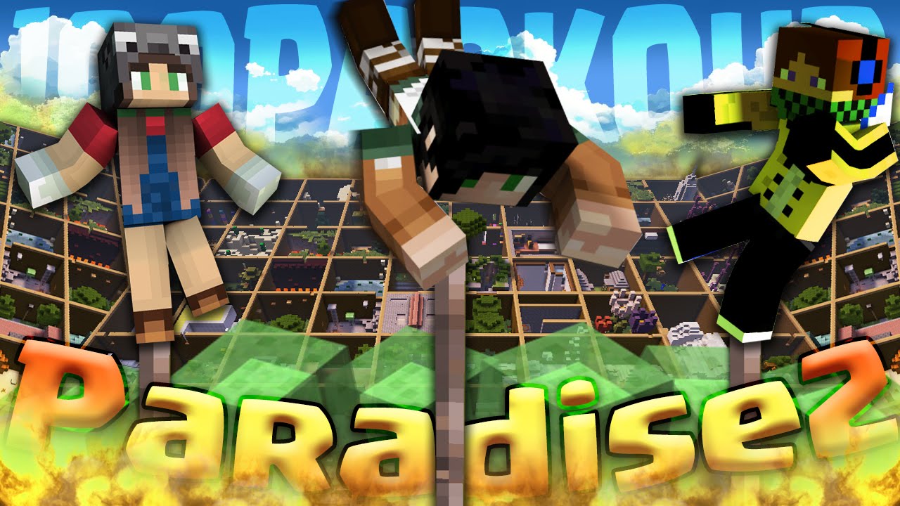 CHE BELLO SALTARE SU DEGLI SPILLI - Minecraft ITA - PARADISE PARKOUR 2 #2 w/ KeNoia Marcy