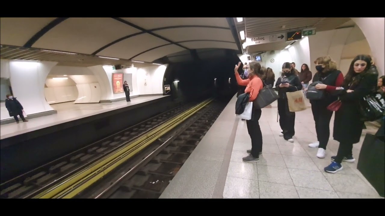 Athens Metro Agios Ioannis to Agia Marina line 2 & 3