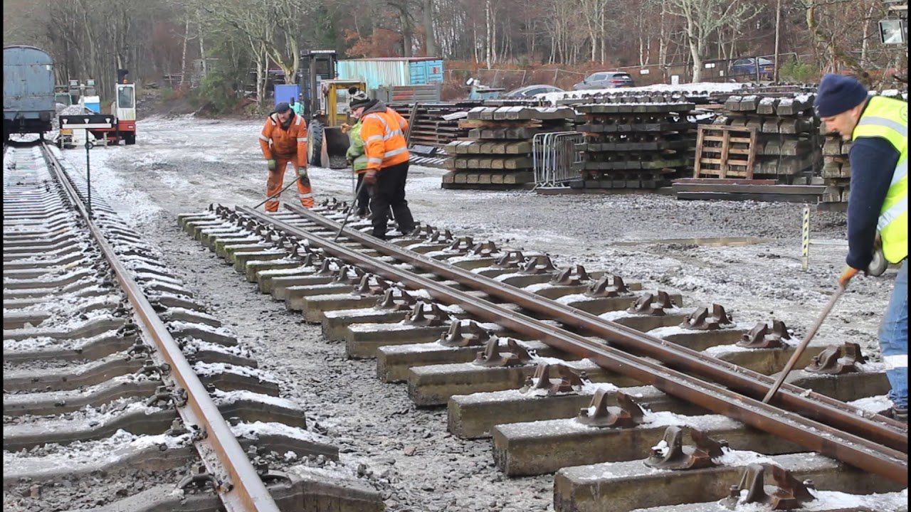 Track laying at the Royal Deeside Railway