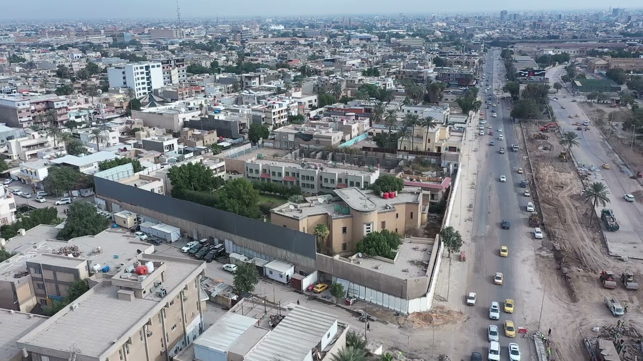 Baghdad - Iraq city view drone camera footage