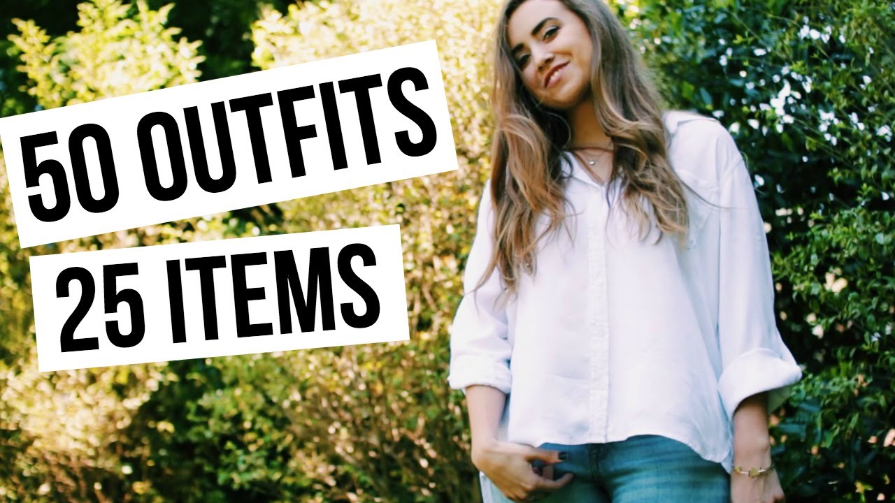 50 OUTFITS FROM 25 ITEMS | Summer Capsule Wardrobe 101