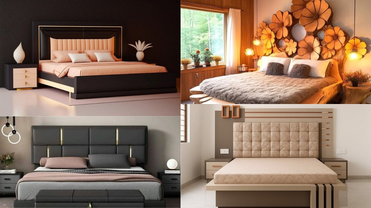 Modern and inspiring  wooden bed design ideas