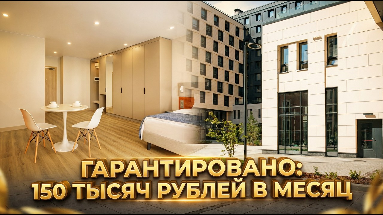 Инвестиция в апартаменты СПб / 150 тыс. рублей в месяц ГАРАНТИРОВАНО