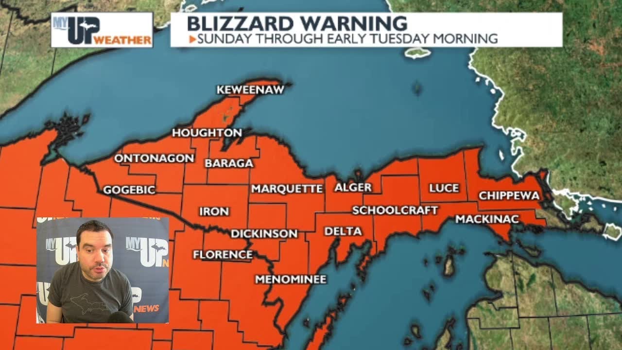 Прогноз погоды на Верхнем полуострове: метель начнётся поздно вечером и продлится до воскресенья ...