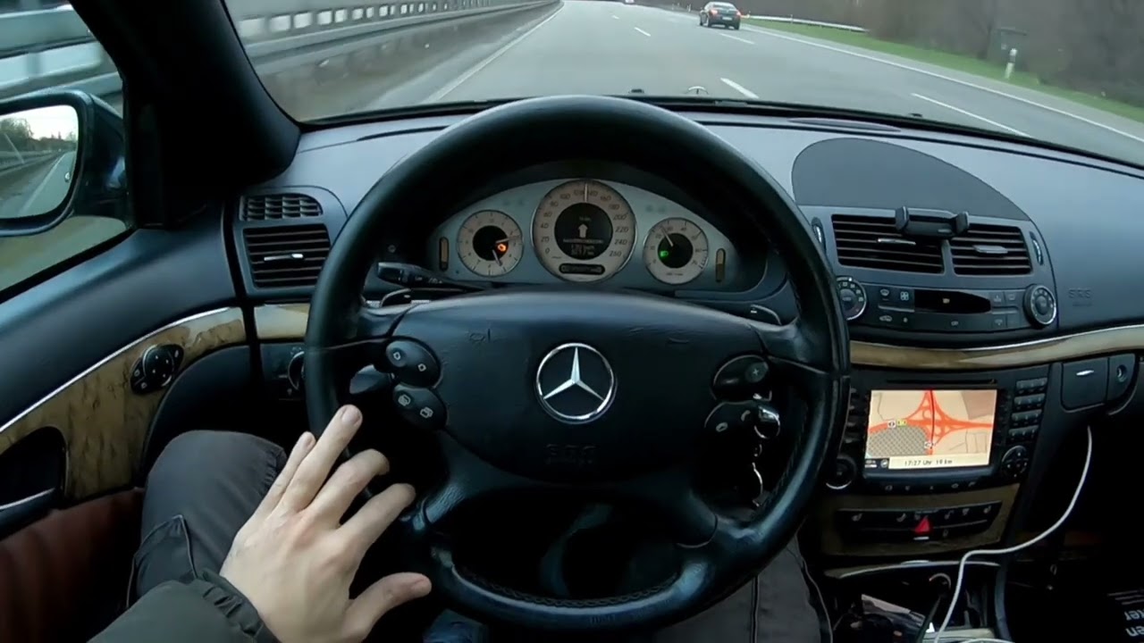 Mercedes-Benz W211 E280 Highway POV Drive After Work