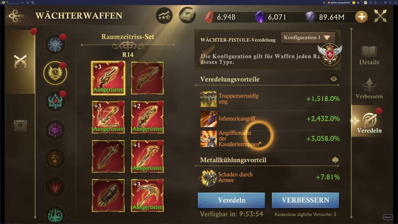 Traum-Kaufhaus Feb´26 - Tag 7: Wächterwaffen, Ausrüstung, Gold-Verbrauchrabatt, Luftschiff-Verb.