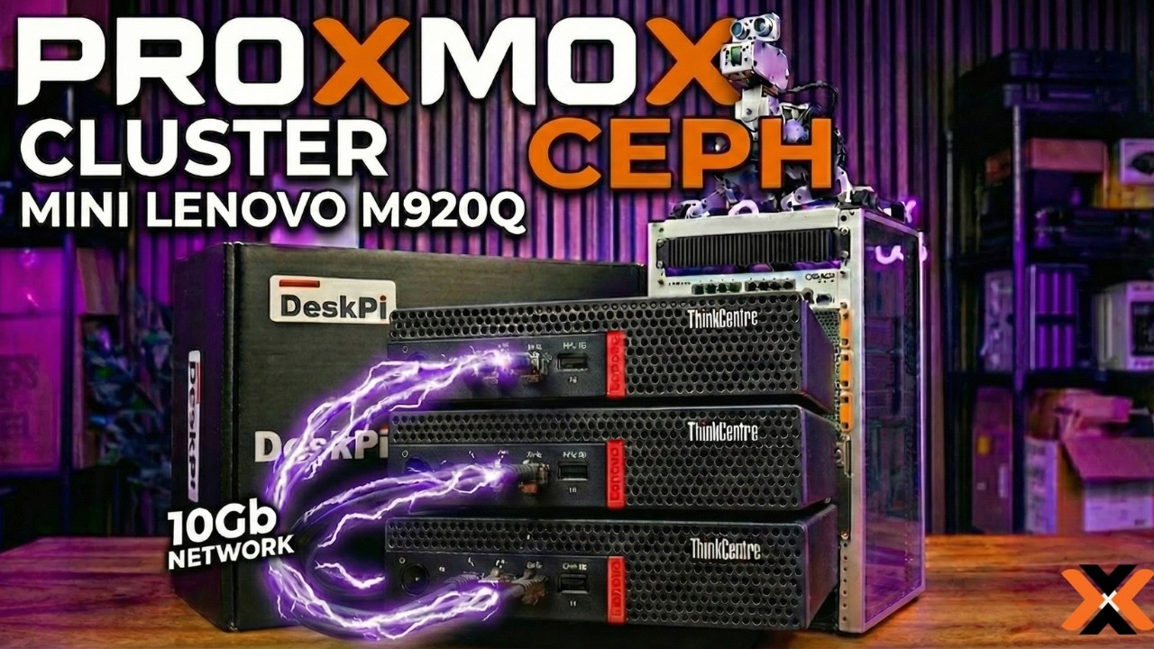 Cluster Proxmox + Ceph 10Gb sur 3 Lenovo M920Q – (Projet DeskPi Rack) - Partie 2
