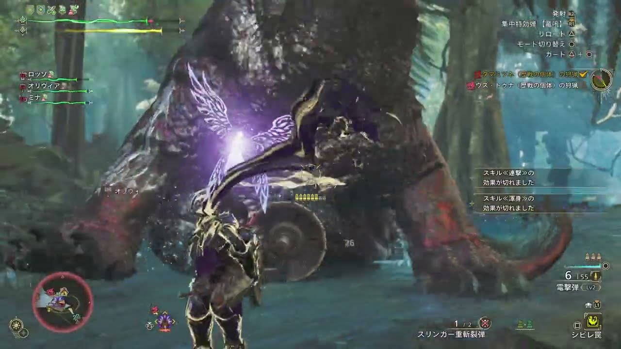 【敵か味方か。やっぱり敵だ】とおりすがりのラギアさんがサポートしてくれました。