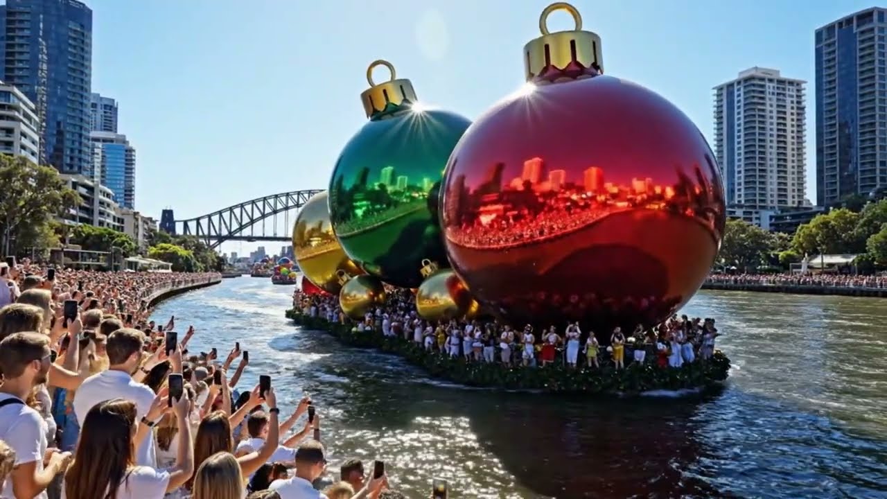 Australia&rsquo;s Most Magical River Christmas Parade 2026 | Giant Jesus & Santa Floats + Firework HD