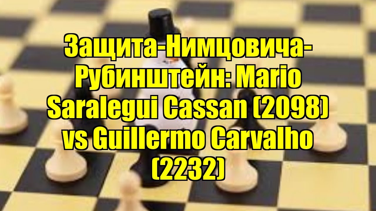 Защита-Нимцовича-Рубинштейн: Mario Saralegui Cassan (2098) vs Guillermo Carvalho (2232)