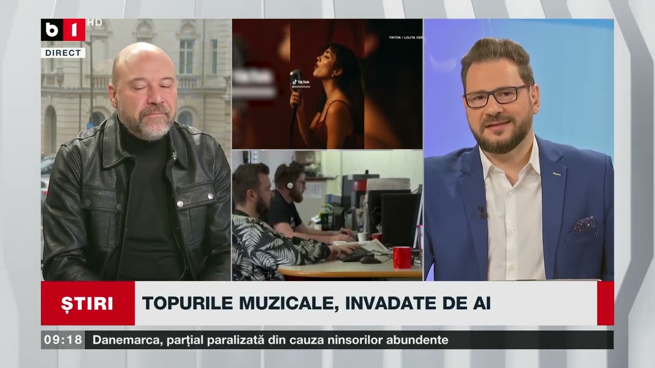MIHAI GEORGESCU, BERE GRATIS ȘI DAN CADAR, YOUTUBER, DISCUȚIE DESPRE MUZICA ÎN ERA AI_Știri B1TV