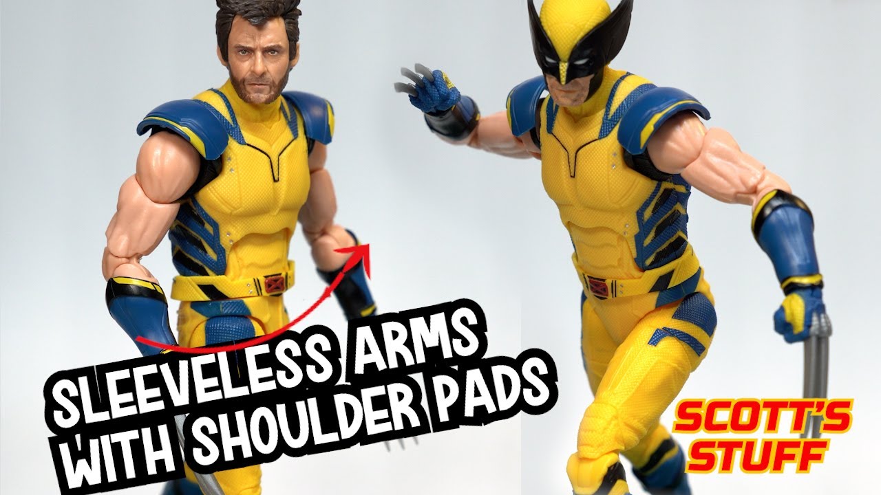 Sleeveless Arm Mod with Shoulder Pads - Marvel Legends Hugh Jackman Wolverine