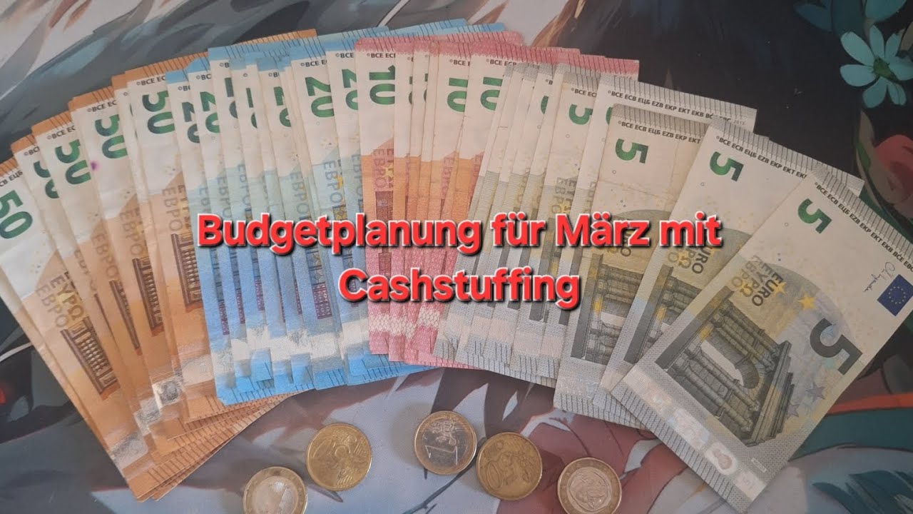 Budgetplanung für März mit Cashstuffing
