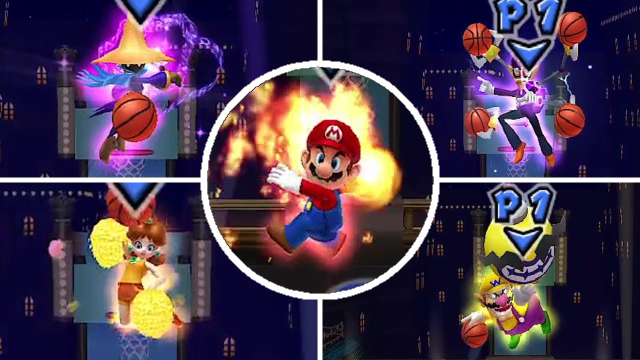 All Special Shots (Basketball) - Mario Sports Mix