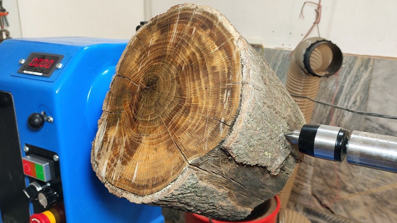 woodturning _ turning live edge Oak step by step