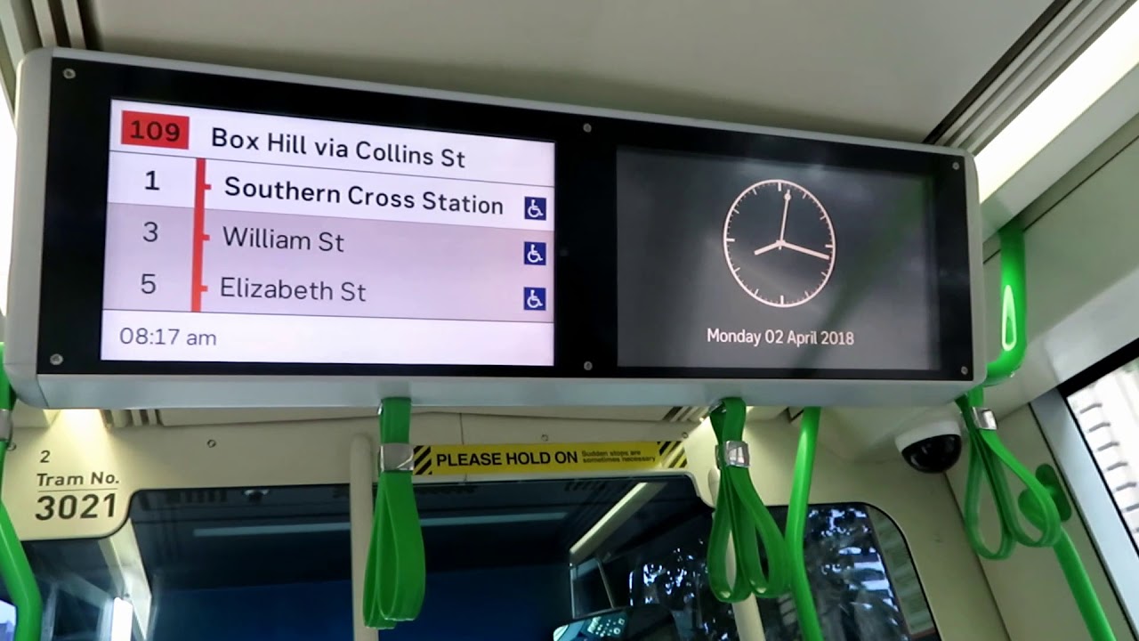 Melbourne Trams Citadis C1 Tram Passenger Information System (VPIS)