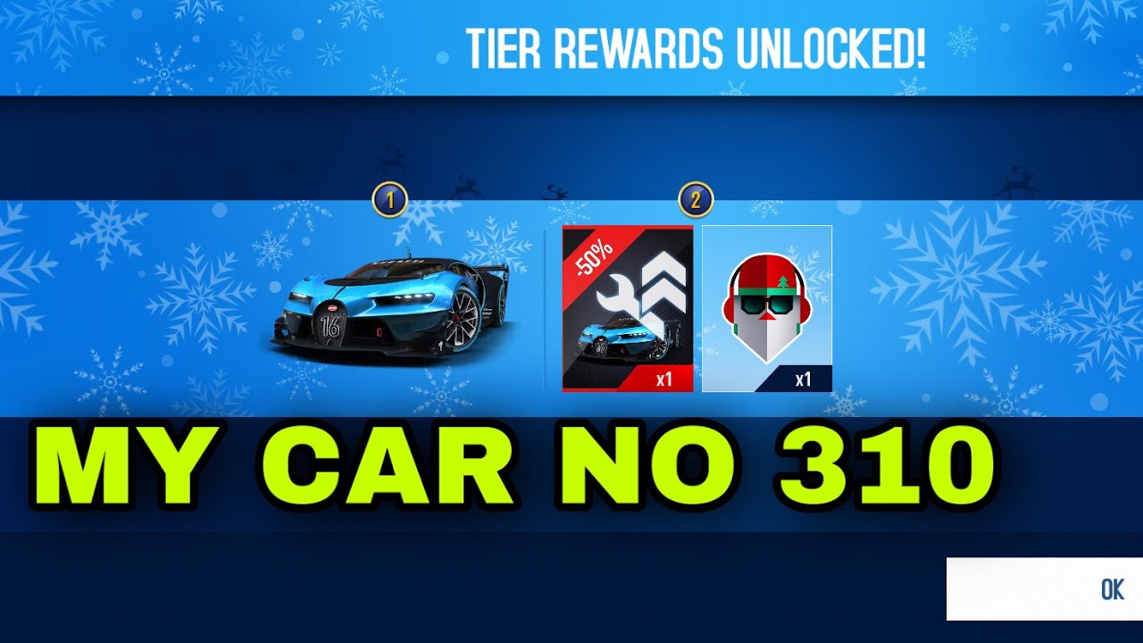 Asphalt 8, Unlock Premium Rewards and Unlock Bugatti Vision Gran Turismo My Car No 310