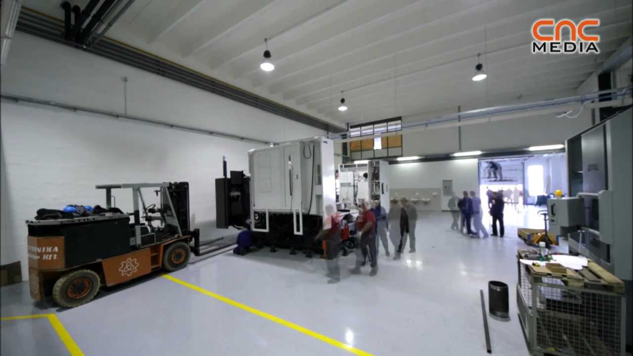 Okuma VTM-1200YB installation by CNCRapid Ltd. at Győr, Hungary