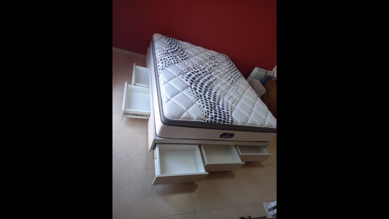 La Mejor Cama para Ahorrar Espacio (7 Cajones y 4 Bauleras)