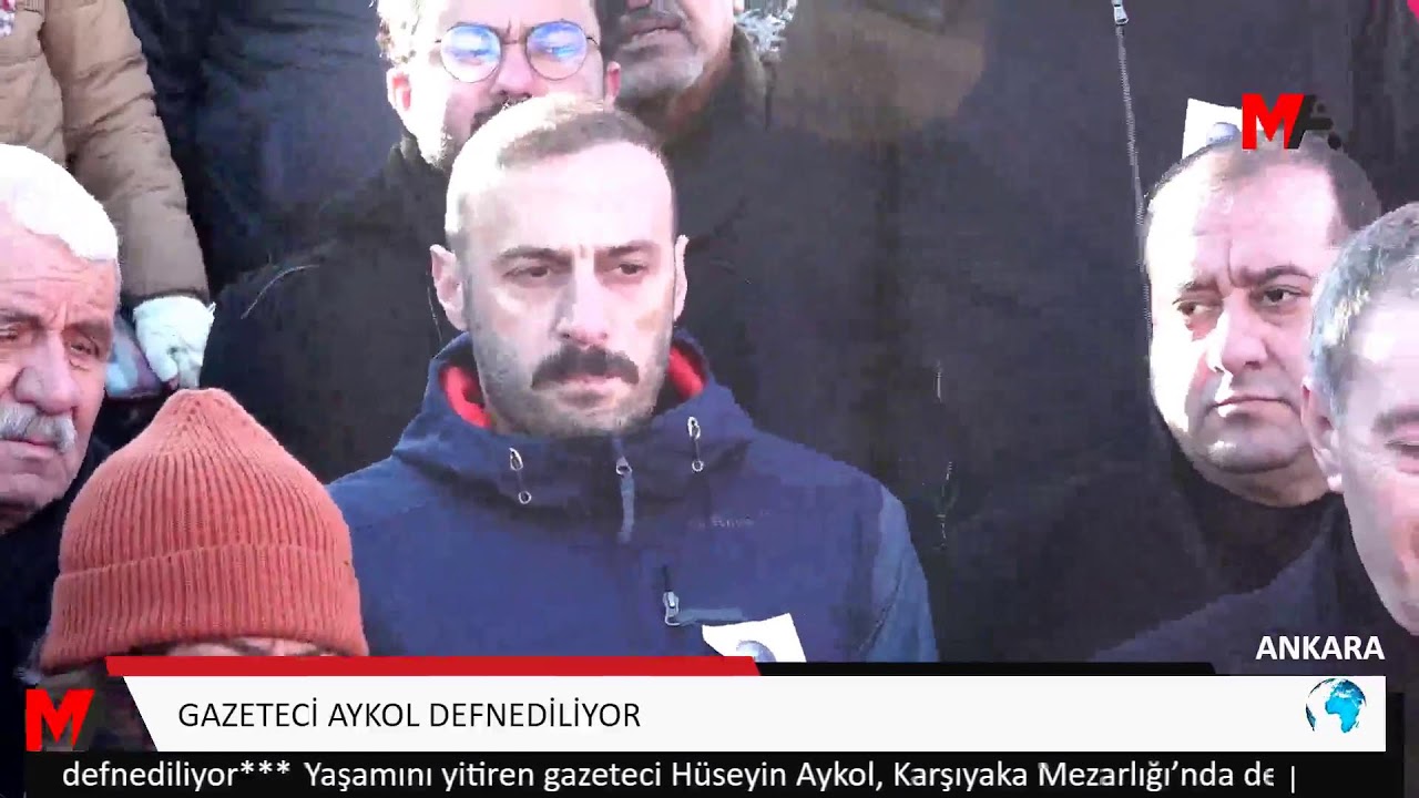 GAZETECİ AYKOL DEFNEDİLİYOR