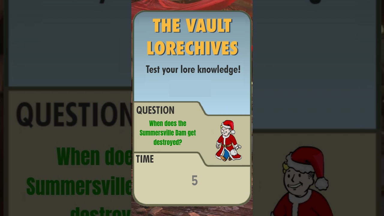 Lorechive Daily Question; Christmas Edition #fallout #shorts