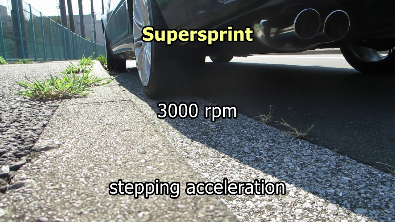 BMW E46 325i Exhaust Comparison Normal vs Supersprint