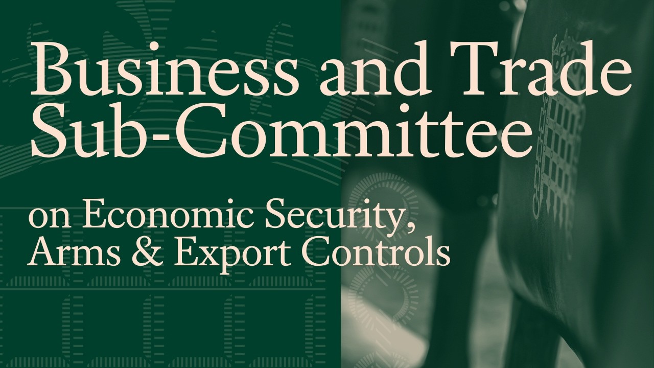 Minister and HMRC questioned on the UK's trade sanctions regime - Business and Trade Sub-Committee