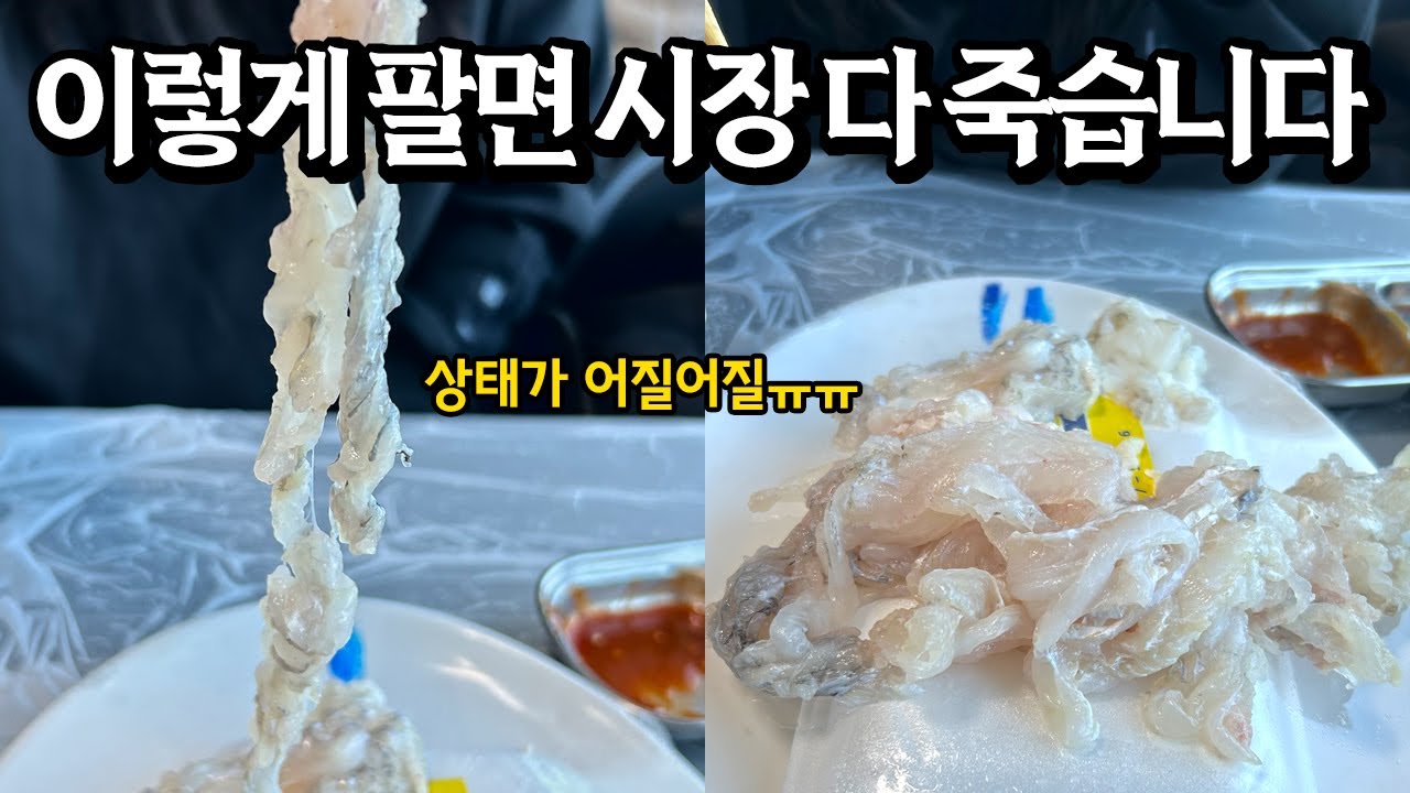이런 황당한 회는 처음보네요. 도다리, 오징어 사려다 봉변 당할뻔한 사연(입문철TV EP.021)