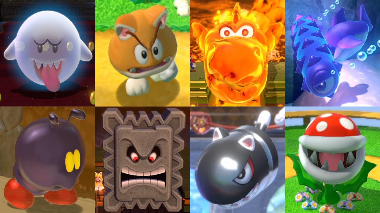 スーパーマリオ 3Dワールド  全敵キャラ集 まとめ(Switch版発売記念)