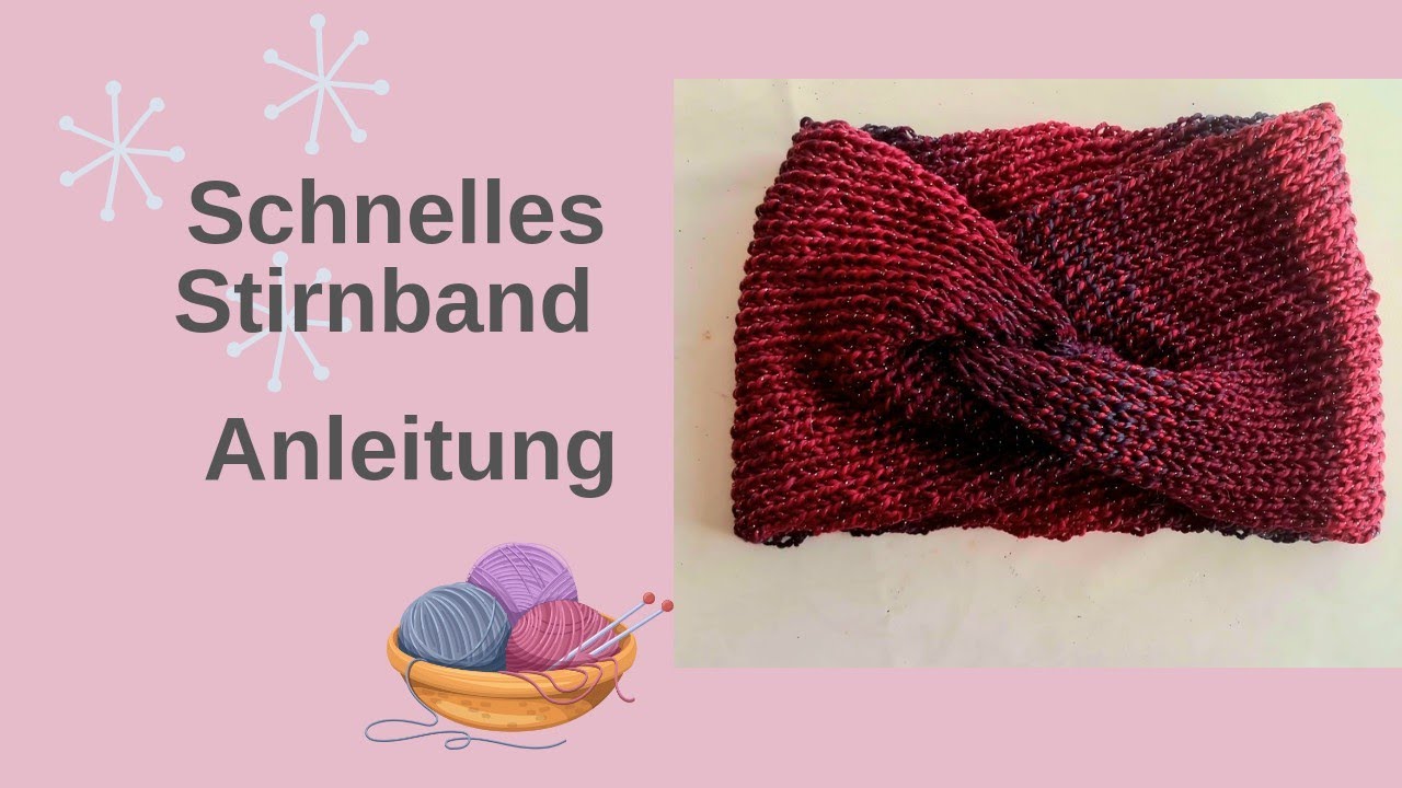 Schnelles Stirnband | Stricken mit der Sentro Strickmaschine | Last Minute Geschenk idee