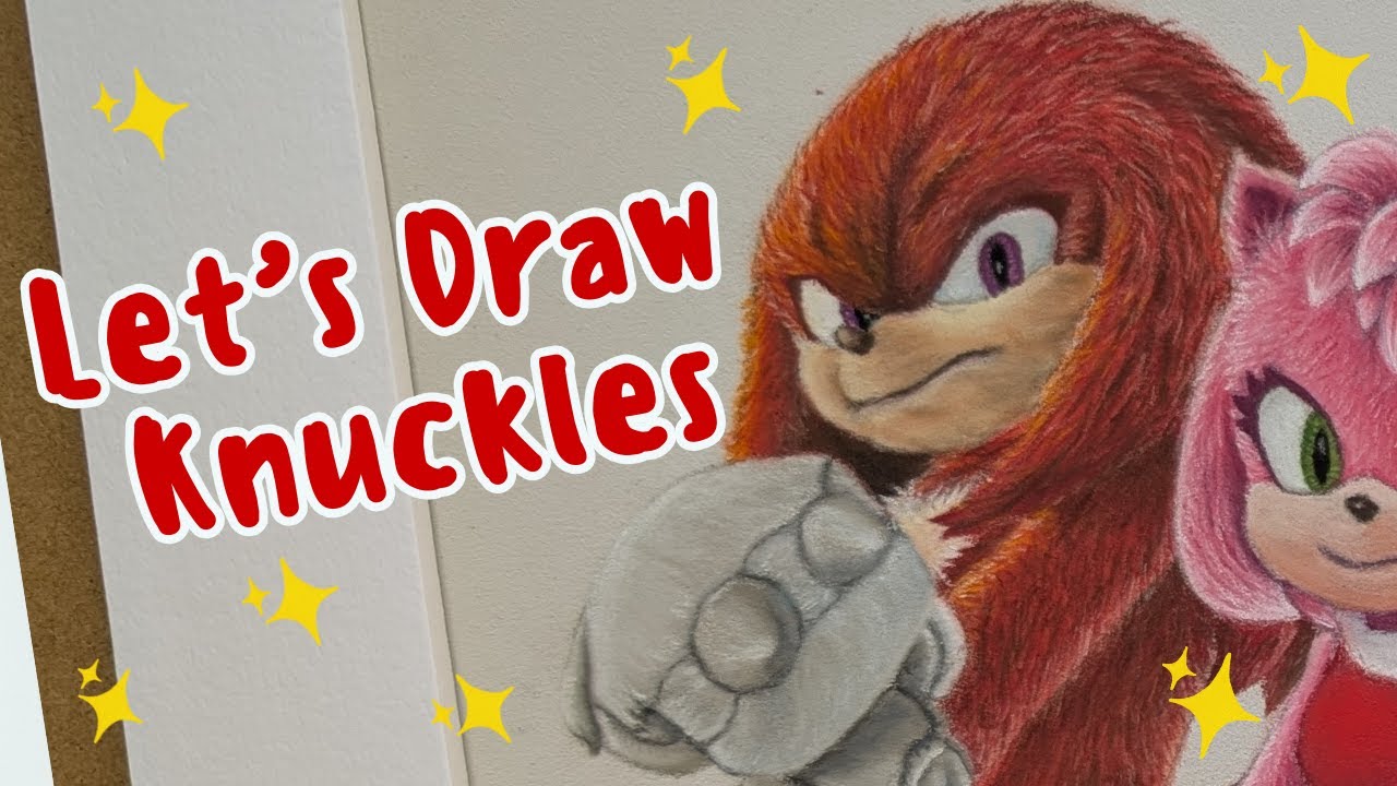 Drawing Knuckles the Echidna | Sonic Movie 3 | Sonic the Hedgehog