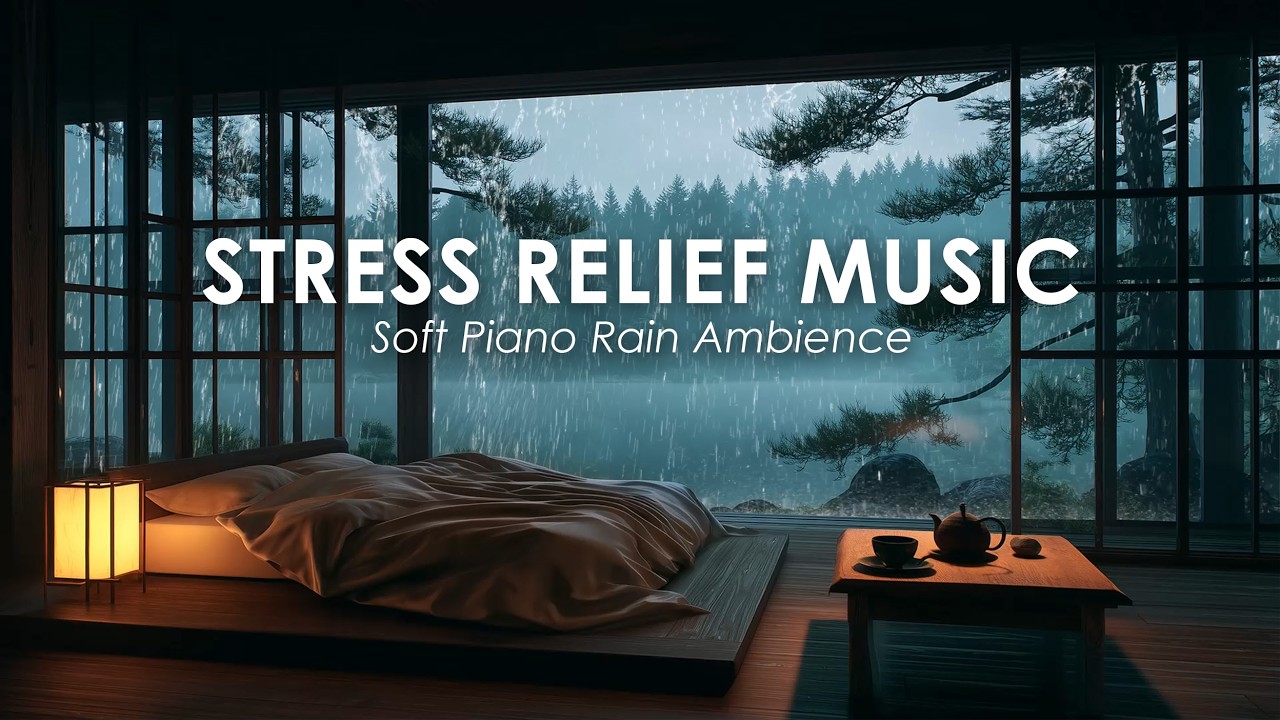 Gentle Rain Piano Ambience for Deep Focus, Meditation and Inner Peace Calm