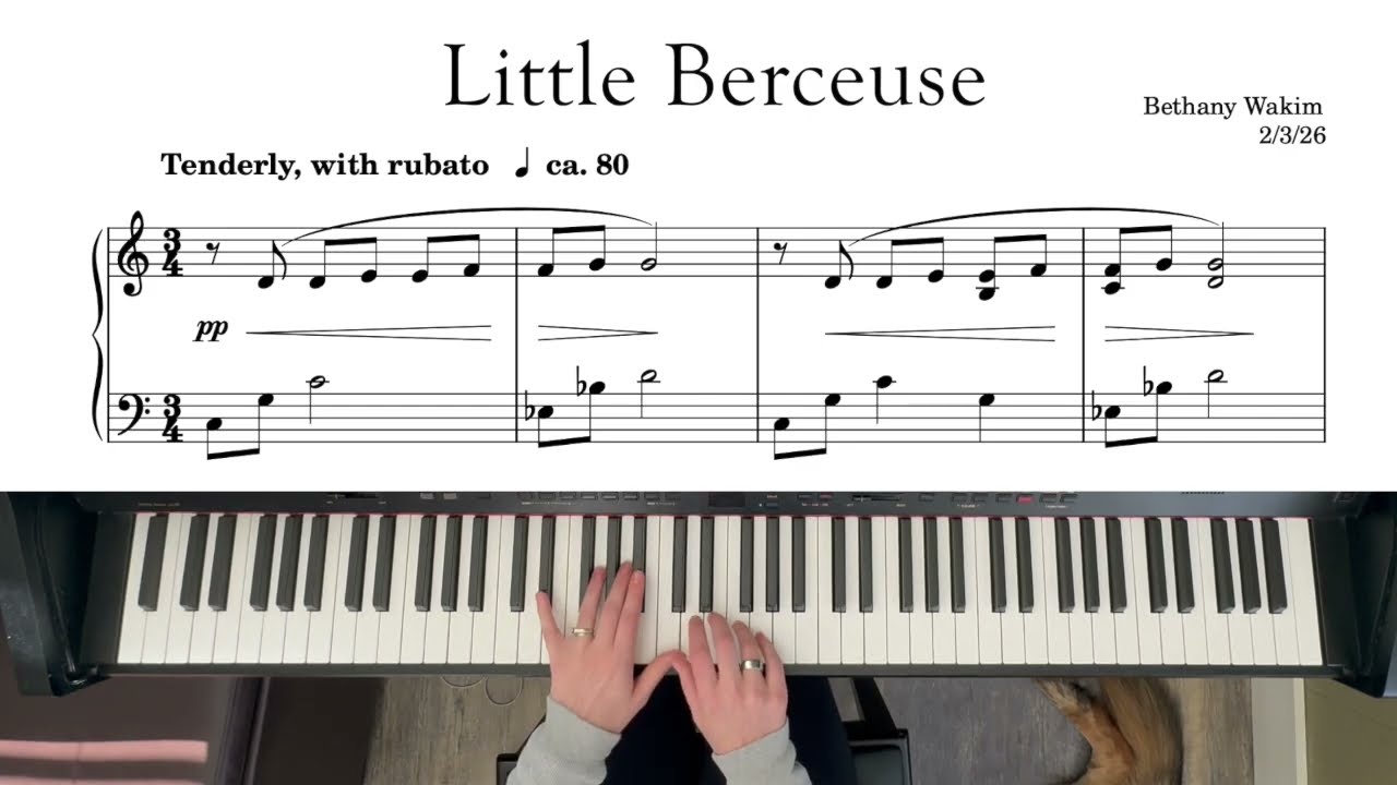 Little Berceuse ||  original piano composition || FREE sheet music