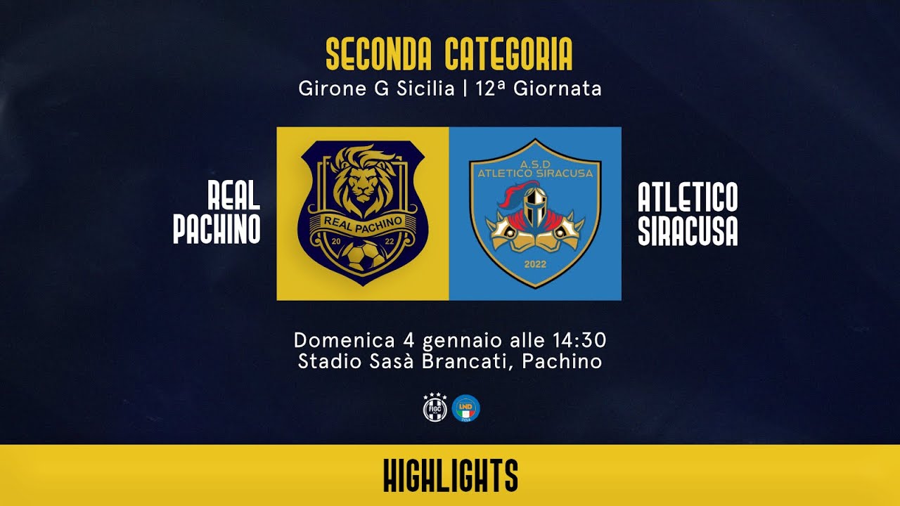 Highlights | Real Pachino - Atletico Siracusa | Seconda Categoria Sicilia Girone G
