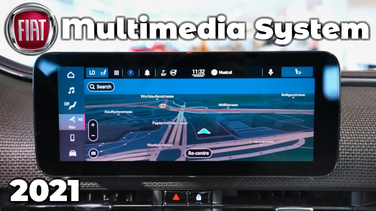 New Fiat Multimedia UConnect 5 Infotainment System  & Digital Cockpit Review 2021