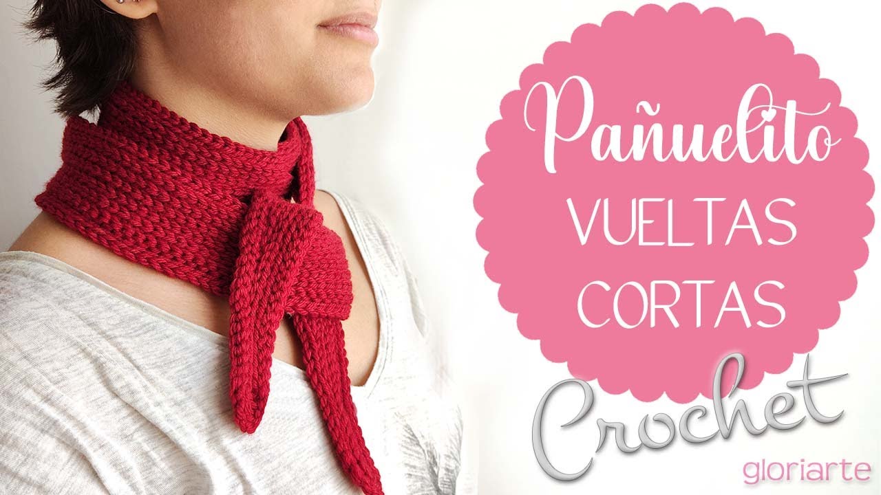 VUELTAS CORTAS CROCHET. Pañuelo Tendencia Moda. Muy fácil. SHORT CROCHET ROUNDS. Fashion Trend Scarf
