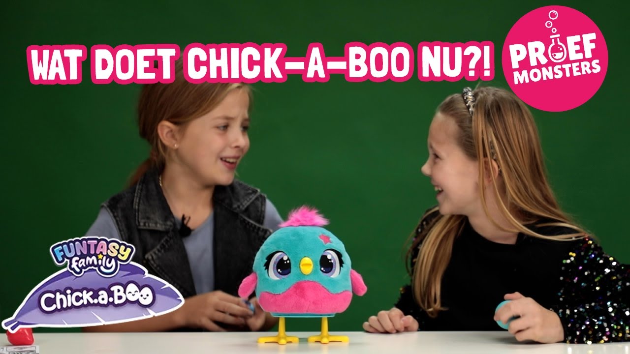 Proefmonsters testen Chick-A-Boo!