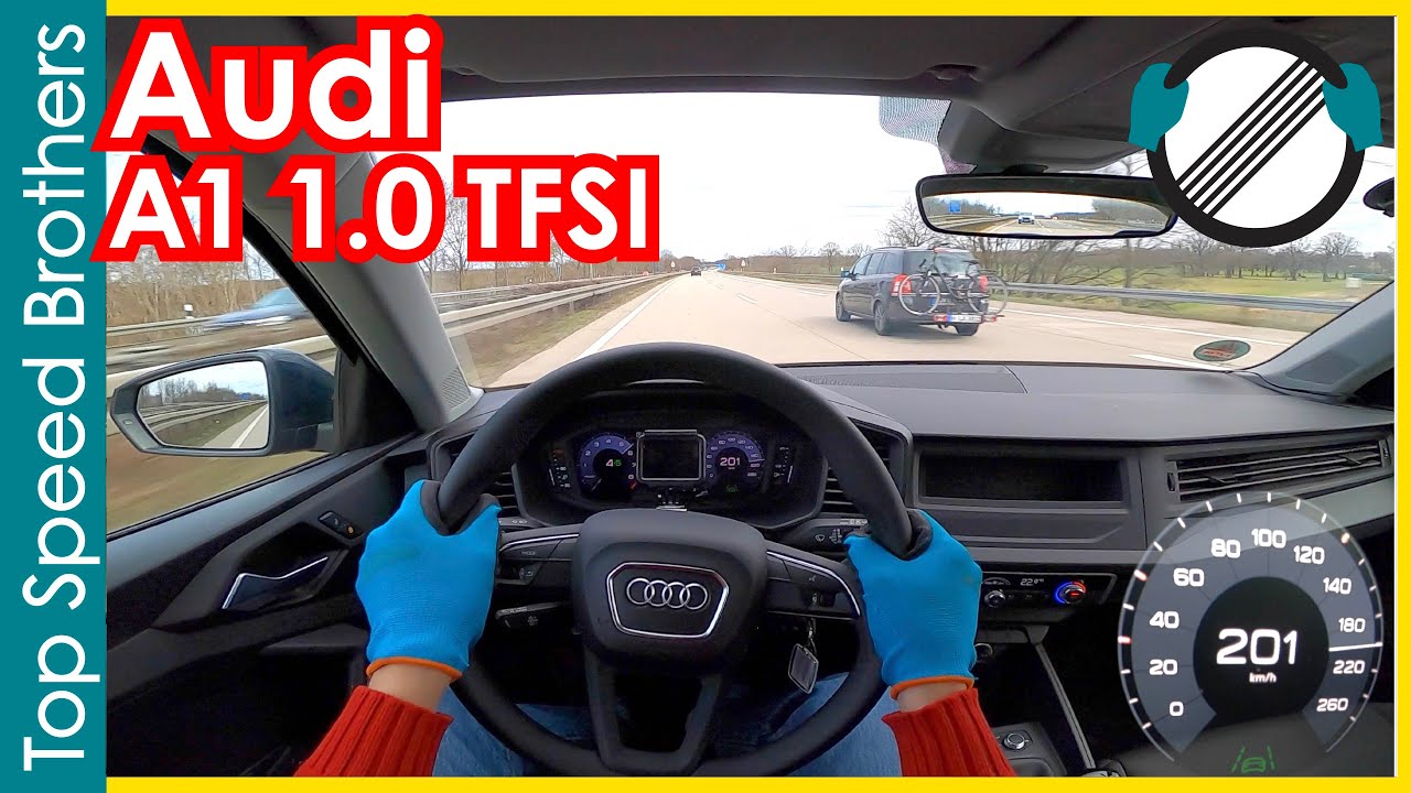 Audi A1 25 TFSI (2018) AUTOBAHN POV TOP SPEED 🚀 #TopSpeedBrothers
