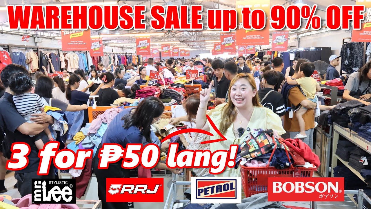 3 for ₱50 LANG! Warehouse Sale Up to 90% OFF | GRABE ANG BINAGSAK PRESYO! LAHAT MURA