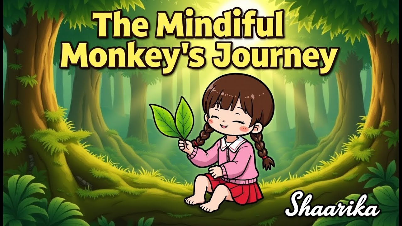 Mindful Monkey's Journey: Calming Story for Kids | Learn Focus & Feelings! 🐒 Bedtime Routine