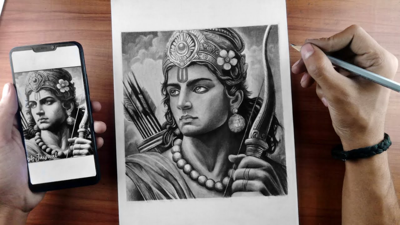 Shree Ram Ji Drawing ✍🏻