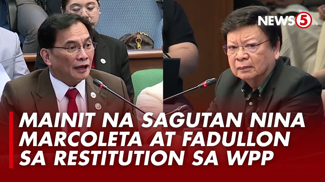 Sen. Marcoleta at Fadullon, nagsagutan sa isyu ng restitution sa WPP