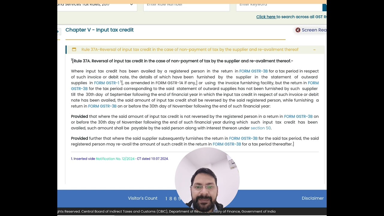 **📌 GST Rule 37A &ndash; ITC Reversal & Re-availment | Quick LinkedIn Summary**