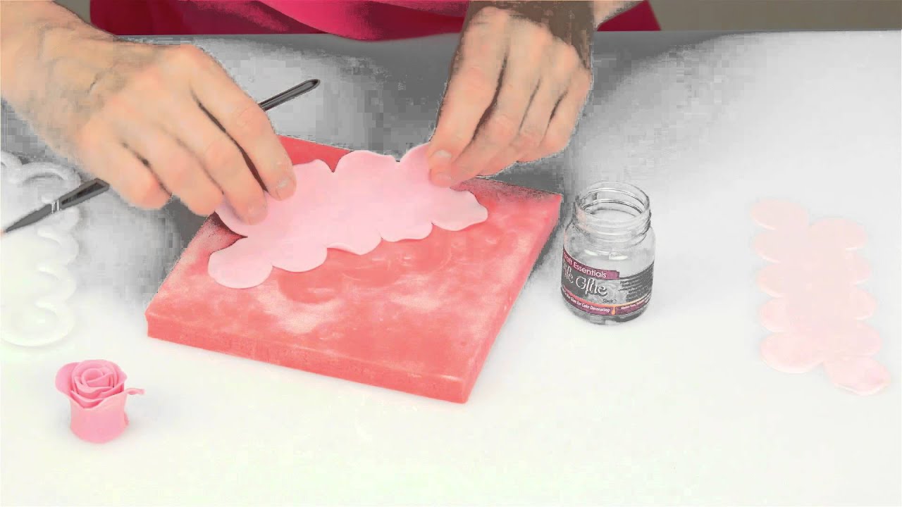 Sugar Roses made simple using The Easiest Rose Ever cutter from FMM
