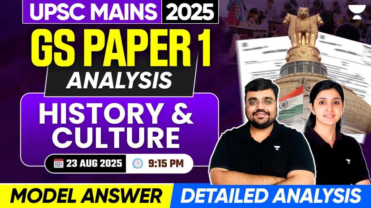 UPSC Mains 2025 GS Paper 1 History Questions | Detailed Analysis & Review