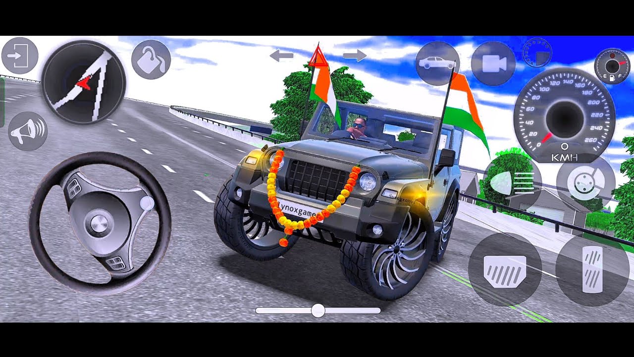 Modified Mahindra Thar Indian Grey Thar 🇮🇳 Highway Speed Drive Gadi Wala Game Car Game Android 2026