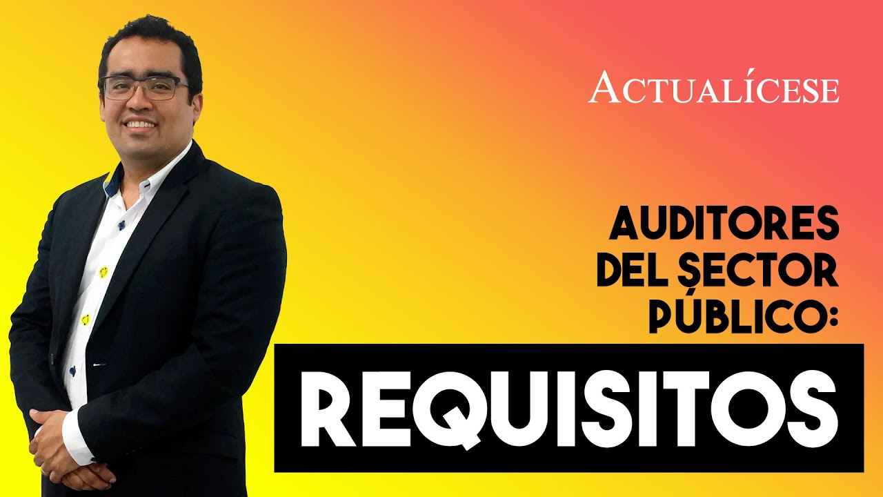Requisitos que debe cumplir un auditor para ejercer en empresas del sector p&uacute;blico