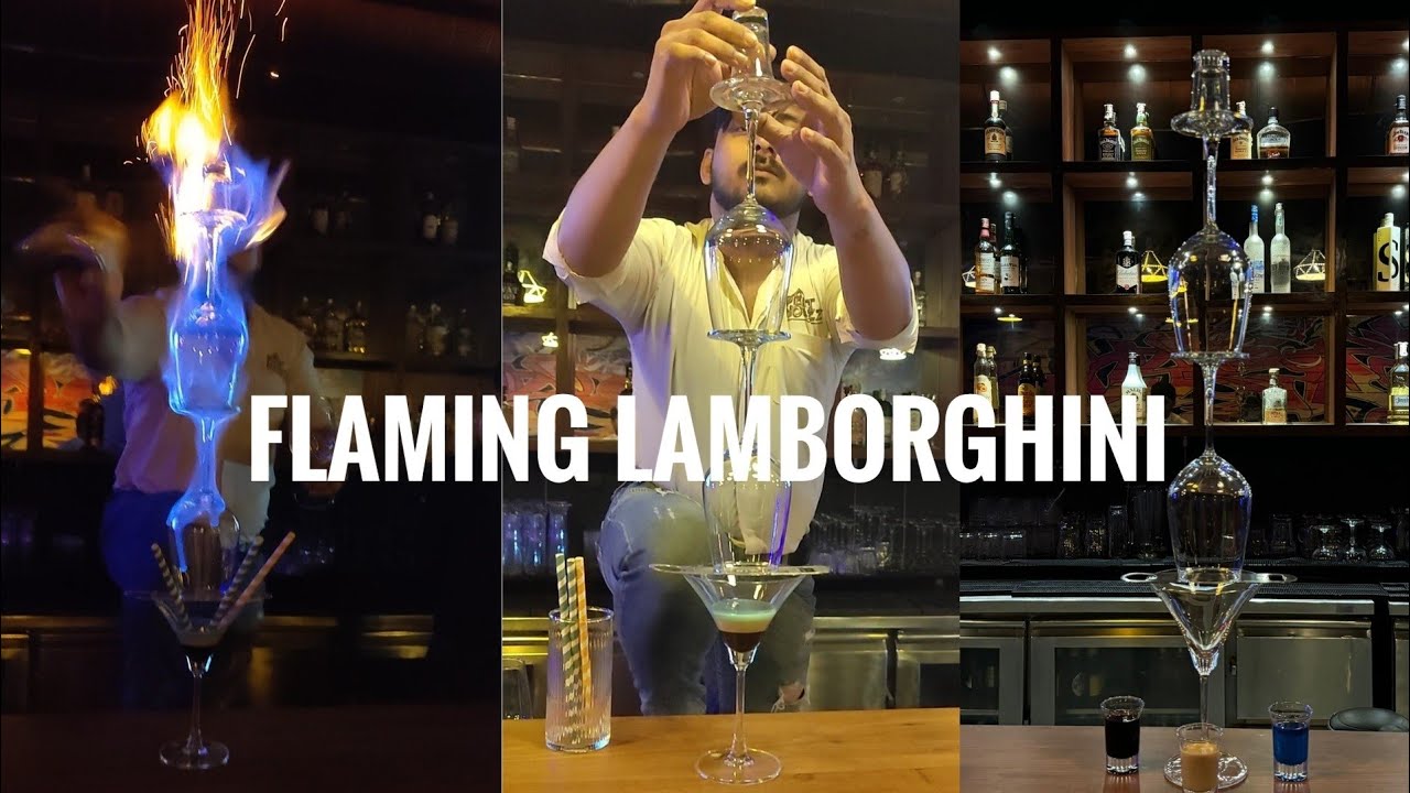How To Make Flaming Lamborghini Cocktail | Mumbai Style l Cocktail Recipes l Shortcut Rajib