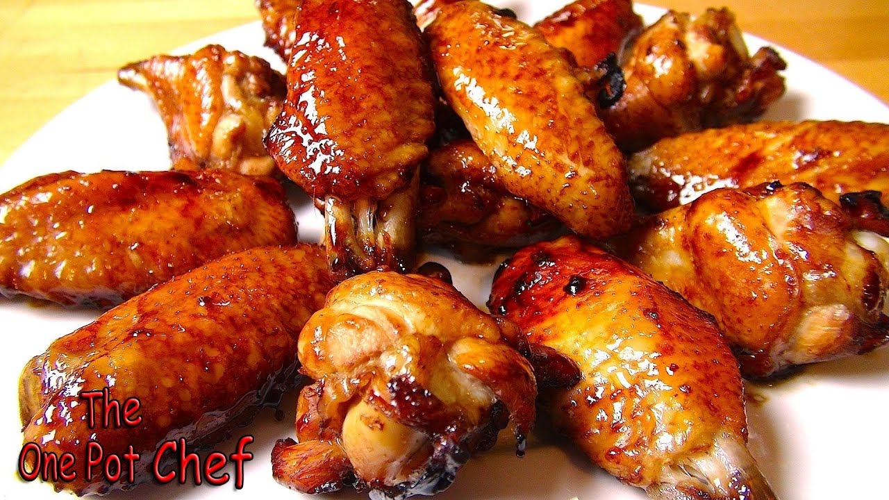 Honey Bourbon Chicken Wing Nibbles | One Pot Chef
