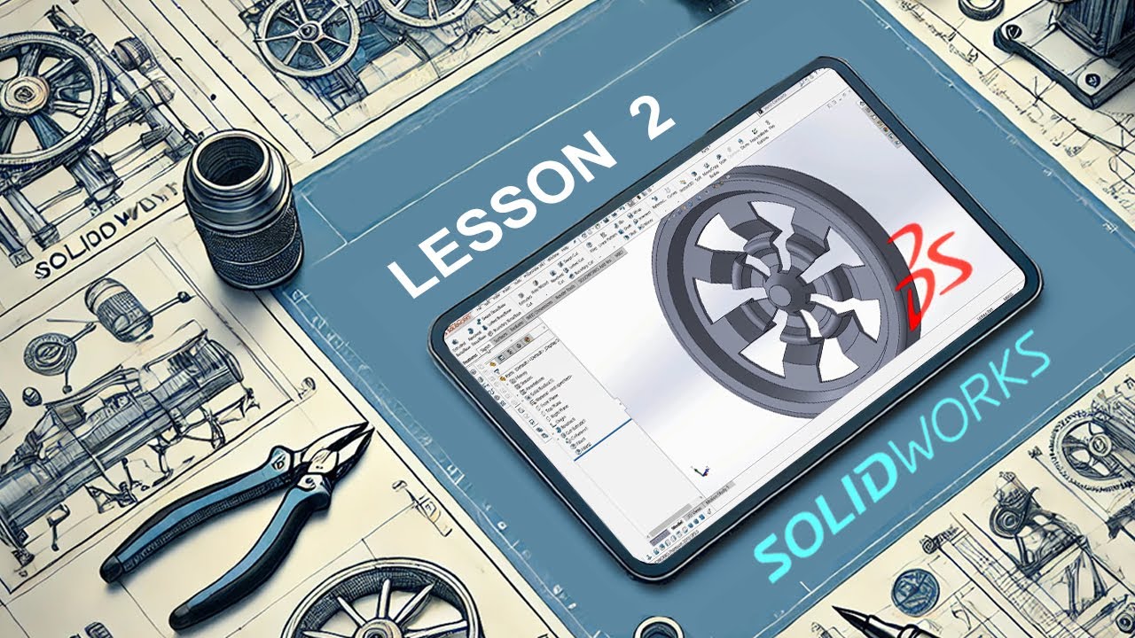 #SolidWorks Lesson 2, Project based | ENGLISH